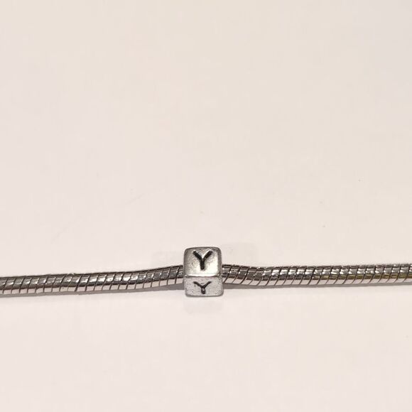 Silver Y Spacer Charm for Pandora Style Bracelet‎ - Picture 2 of 5
